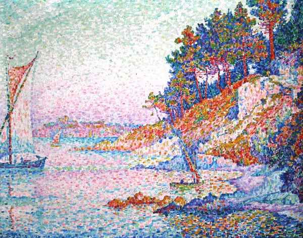 La calanque (The bay) Oil Painting by Paul Signac