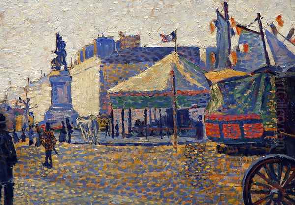 Place Clichy Oil Painting by Paul Signac