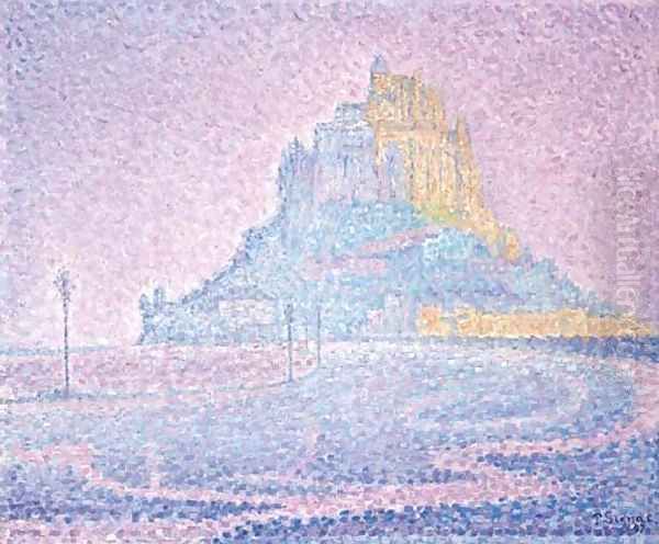 Mont Saint-Michel. Brume et soleil Oil Painting by Paul Signac