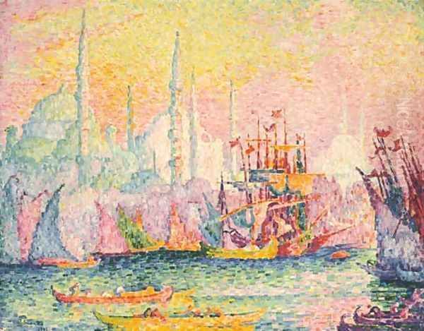 Constantinople (Corne d'Or) Oil Painting by Paul Signac