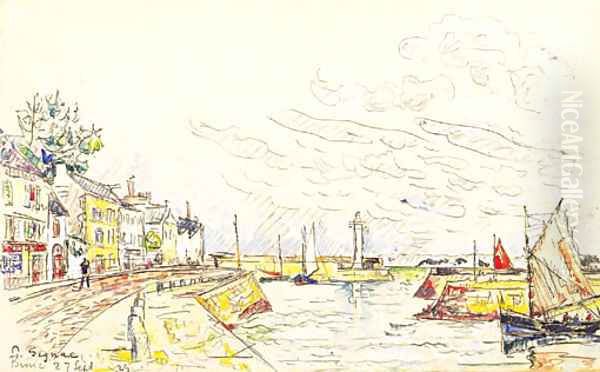 Port de Binic Oil Painting by Paul Signac