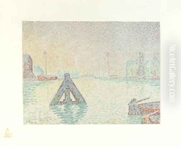 En Hollande--La Balise Oil Painting by Paul Signac