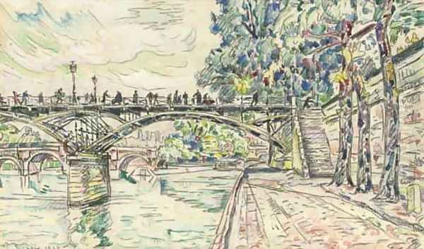 Le Pont des Arts Oil Painting by Paul Signac