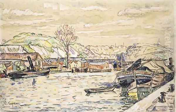 Rouen 2 Oil Painting by Paul Signac