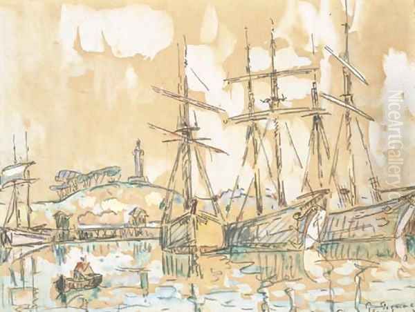 Port de Paimpol Oil Painting by Paul Signac