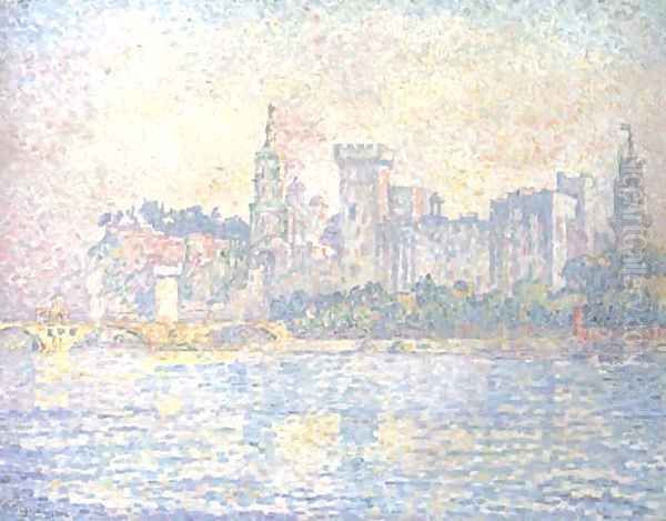 Avignon, matin. Oil Painting by Paul Signac