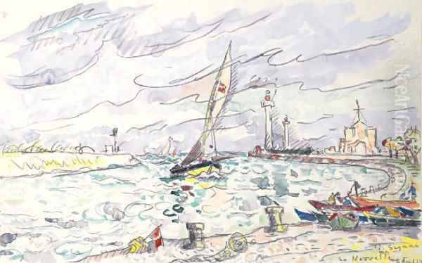 La Nouvelle Oil Painting by Paul Signac