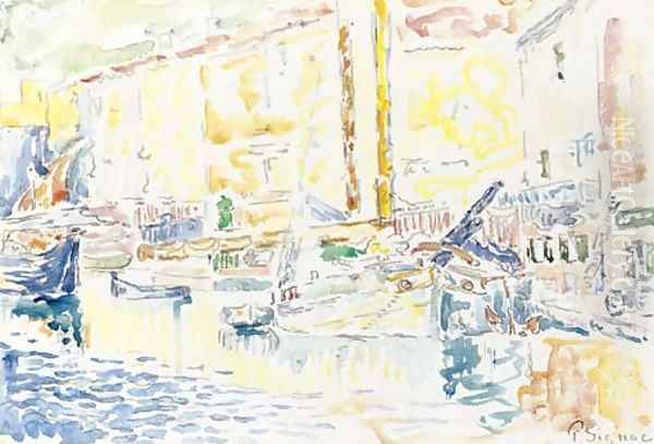 Le port de Saint-Tropez Oil Painting by Paul Signac