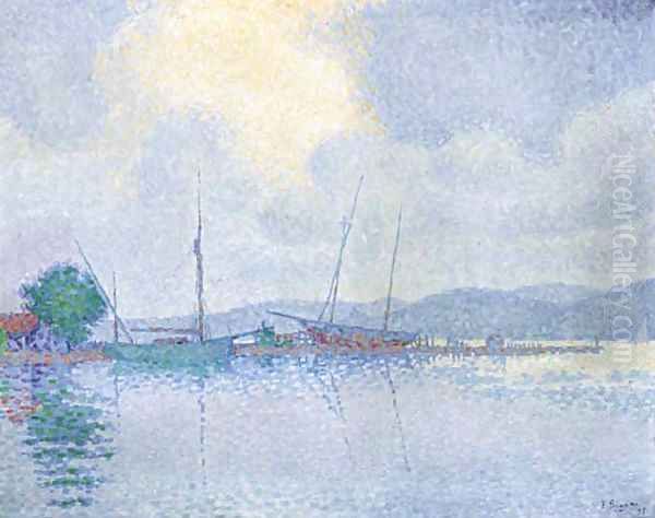 Saint-Tropez, apres l'orage Oil Painting by Paul Signac