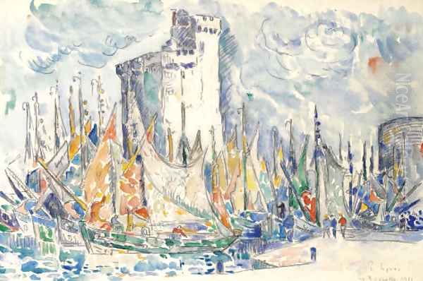 La Rochelle 5 Oil Painting by Paul Signac