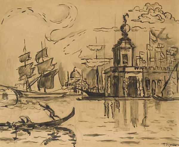 Venise, la Douane de mer Oil Painting by Paul Signac