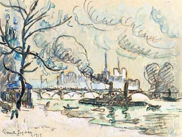 Paris 2 Oil Painting by Paul Signac