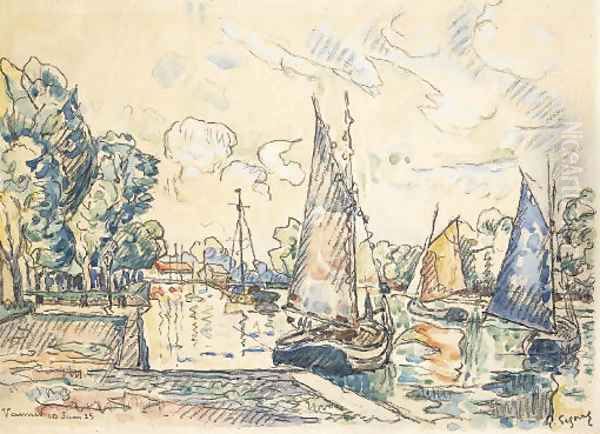 Vannes Oil Painting by Paul Signac