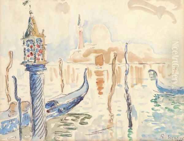 Vue de Venise Oil Painting by Paul Signac