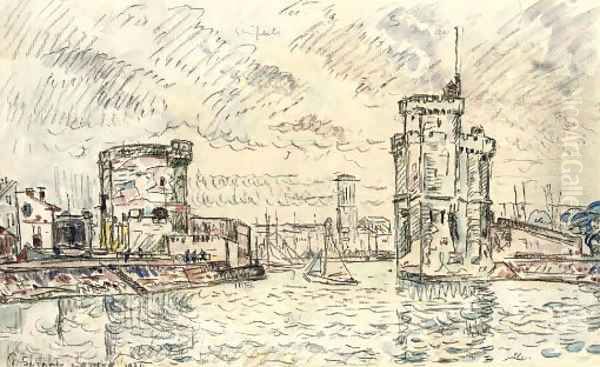 La Rochelle 3 Oil Painting by Paul Signac