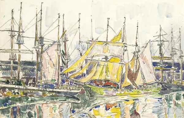 Saint-Malo Oil Painting by Paul Signac