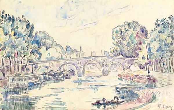 Vue de Paris Oil Painting by Paul Signac