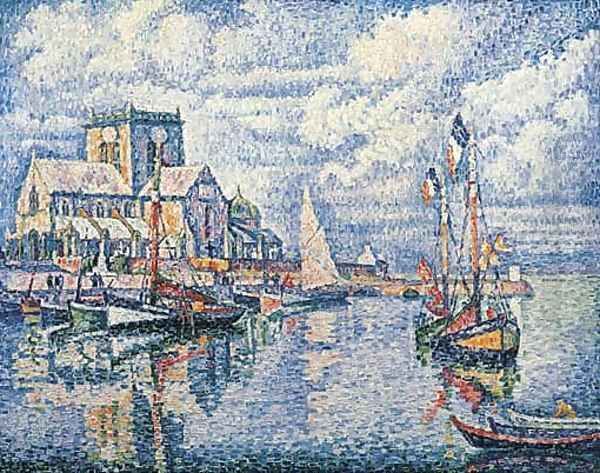 Barfleur 2 Oil Painting by Paul Signac