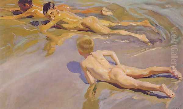 Children on the Beach, 1910 Oil Painting by Joaquin Sorolla Y Bastida