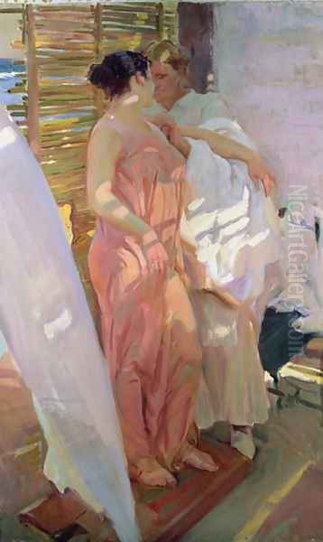 After the Bath, 1916 Oil Painting by Joaquin Sorolla Y Bastida