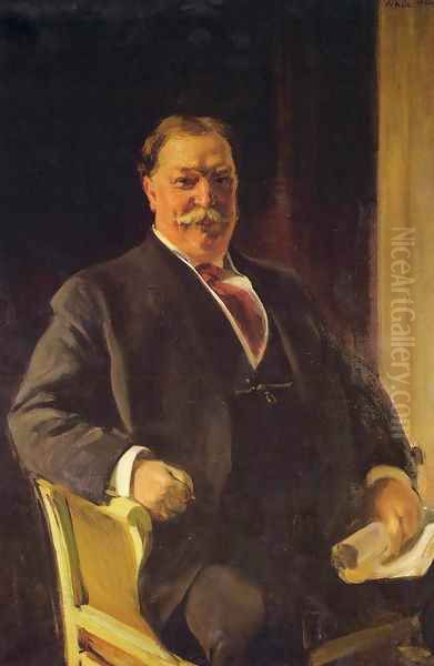 Retrato del Sr. Taft, Presidente de los Estados Unidos (Portrait of Mr. Taft, President of the United States) Oil Painting by Joaquin Sorolla Y Bastida