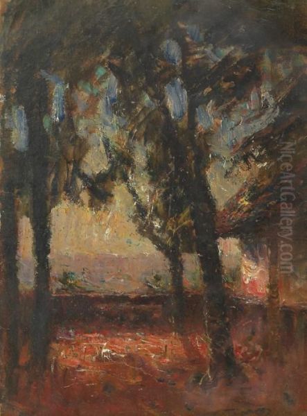 Sous Bois Oil Painting by Francois Auguste Ravier