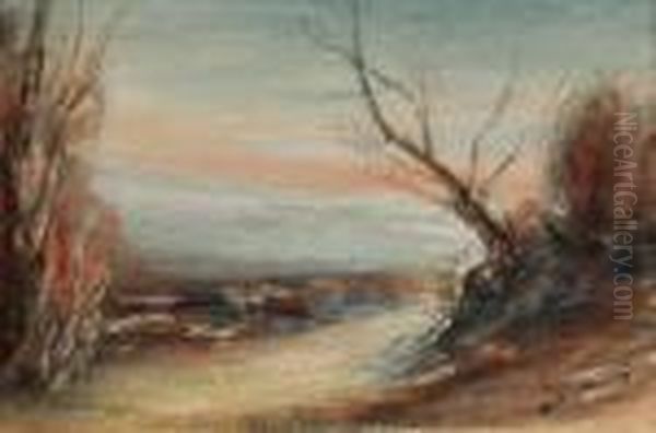 Paysage Oil Painting by Francois Auguste Ravier