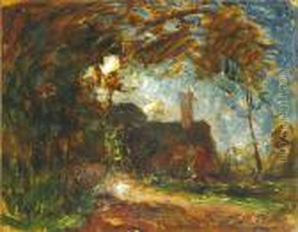 Paysage Oil Painting by Francois Auguste Ravier