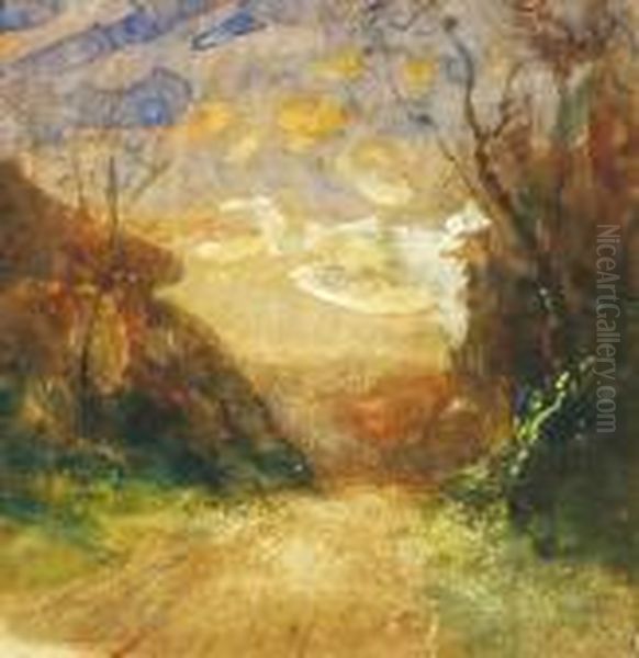 Paysage Oil Painting by Francois Auguste Ravier