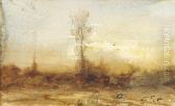 Paysage Oil Painting by Francois Auguste Ravier