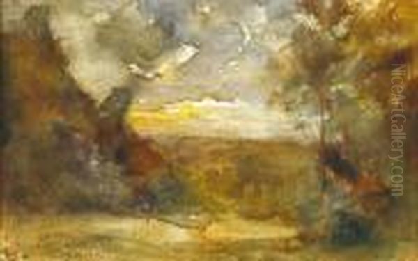 Paysage Oil Painting by Francois Auguste Ravier