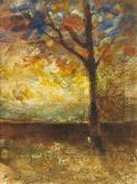 L'arbre Oil Painting by Francois Auguste Ravier