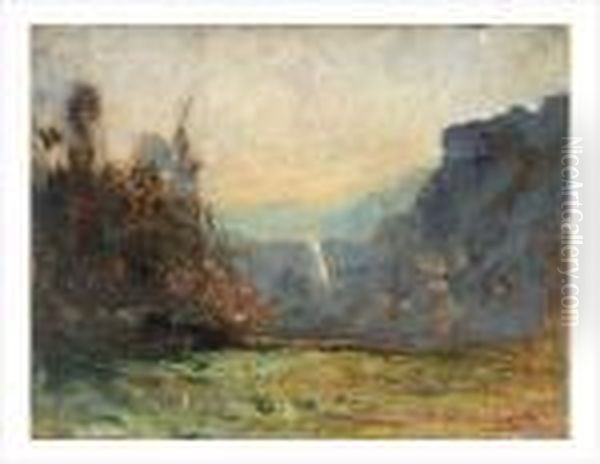 Paysages Oil Painting by Francois Auguste Ravier