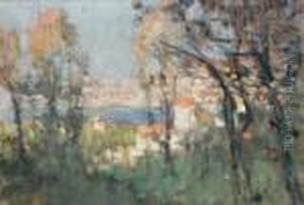 Paysage Oil Painting by Francois Auguste Ravier