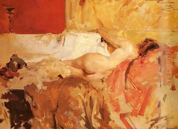 Bacante Oil Painting by Joaquin Sorolla Y Bastida