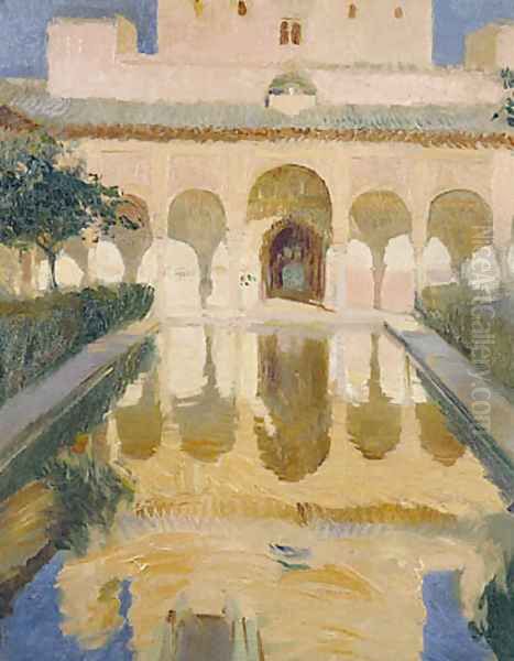 Hall of the Ambassadors, Alhambra, Granada Oil Painting by Joaquin Sorolla Y Bastida