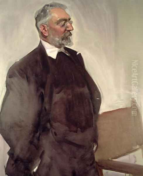 Portrait of Miguel de Unamuno y Jugo (1864-1936) c.1920 Oil Painting by Joaquin Sorolla Y Bastida