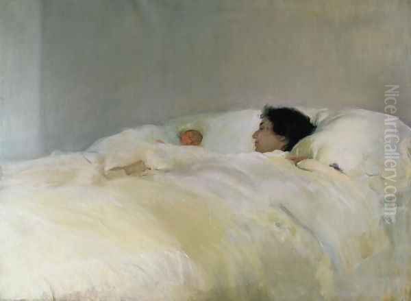 Mother, 1895 Oil Painting by Joaquin Sorolla Y Bastida