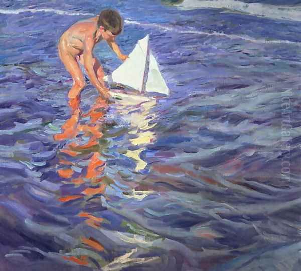 The Young Yachtsman, 1909 Oil Painting by Joaquin Sorolla Y Bastida