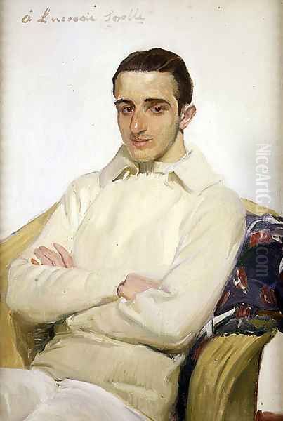 Retrato de José Luis Benlliure López de Arana (Portrait of José Luis Benlliure López de Arana) Oil Painting by Joaquin Sorolla Y Bastida