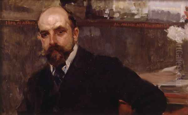 Conde de Artal (The Count of Artal) Oil Painting by Joaquin Sorolla Y Bastida