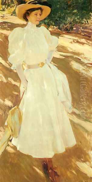 Maria en La Granja (Maria at La Granja) Oil Painting by Joaquin Sorolla Y Bastida