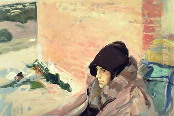 Portrait of Maria Convalescing Oil Painting by Joaquin Sorolla Y Bastida