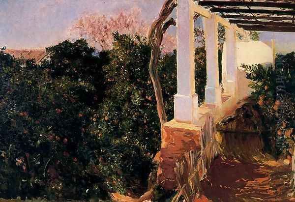 Alquería of Alcira Oil Painting by Joaquin Sorolla Y Bastida