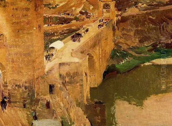 Alcántara bridge (Toledo) Oil Painting by Joaquin Sorolla Y Bastida