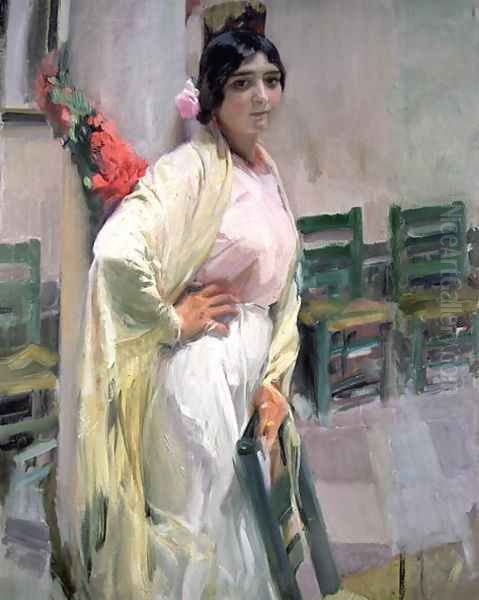 Maria, the Pretty One, 1914 Oil Painting by Joaquin Sorolla Y Bastida