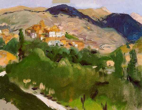 Around Jaca Oil Painting by Joaquin Sorolla Y Bastida