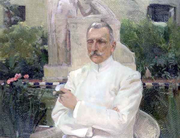 Retrato de D. Amalio Gimeno (Portrait of D. Amalio Gimeno) Oil Painting by Joaquin Sorolla Y Bastida