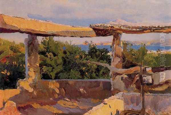 Noria, Jávea Oil Painting by Joaquin Sorolla Y Bastida