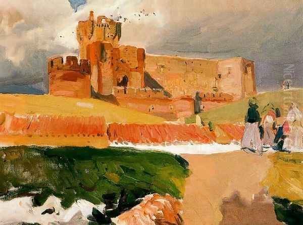 Château de la Mota, Medina del Campo Oil Painting by Joaquin Sorolla Y Bastida